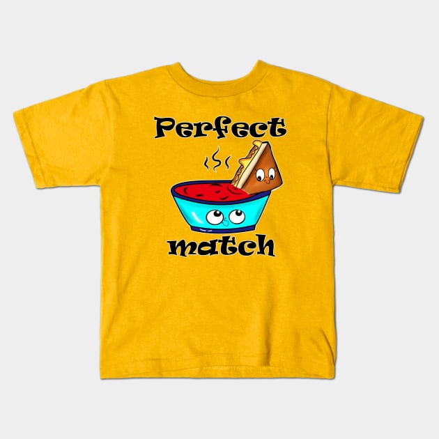 Perfect Match Kids T-Shirt by DitzyDonutsDesigns